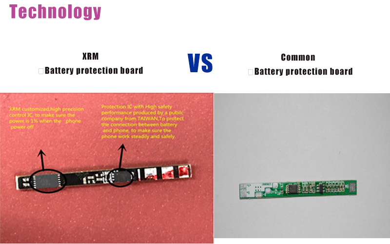 XRM battery protection board VS Common protection board